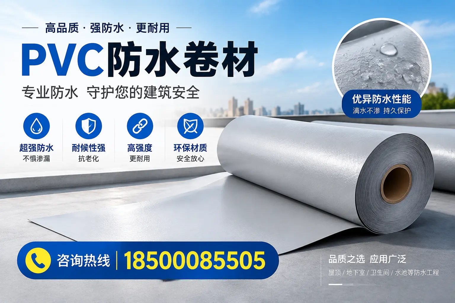 漳州地区pvc防水卷材的市场现状与发展趋势