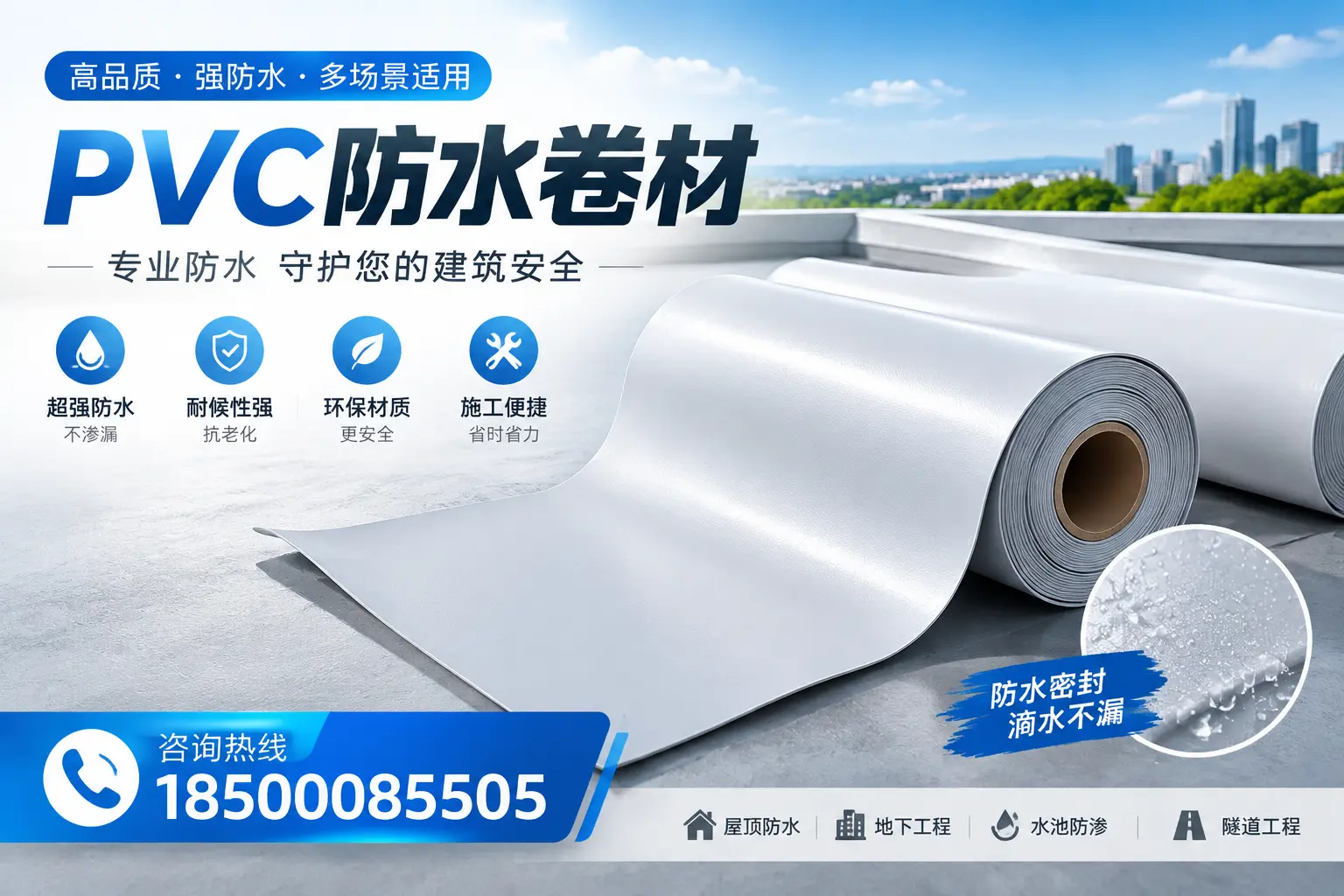 PVC防水卷材的市场竞争分析,漳州品牌选择参考